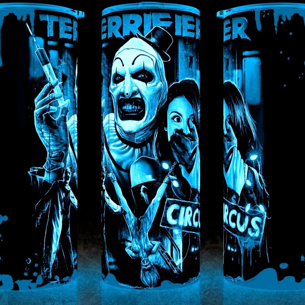 Glow in the Dark Art the Clown Terrifier  Horror Movie Cup Mug Tumbler 2…
